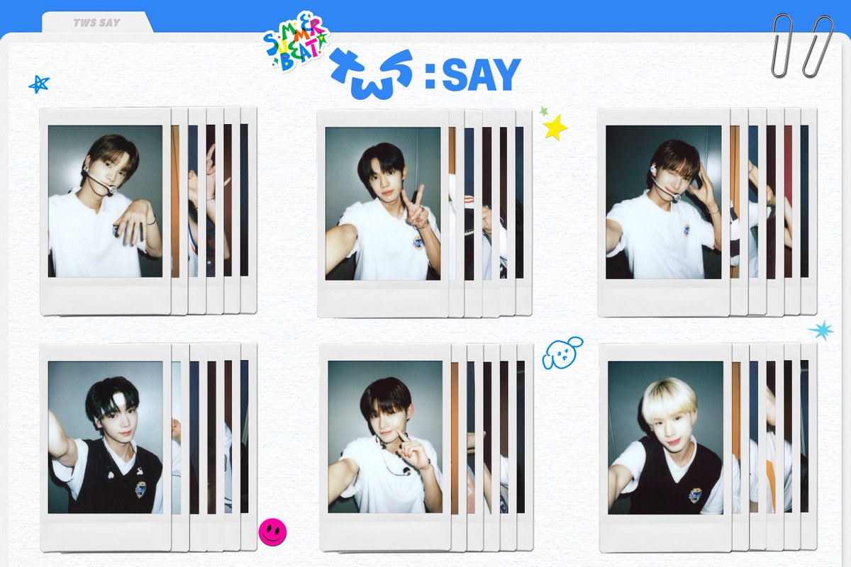 TWS_INTL's tweet photo. [PHOTO] 230710

TWS (투어스) TWS:AY 📝 ‘SUMMER BEAT!’ 음악방송 #2 (1/2) 🫧

🖇️: https://t.co/hLBaH1PlHv

#TWS #투어스 #247WithUs #SUMMER_BEAT #TWSAY @TWS_PLEDIS https://t.co/4mracJKY3j