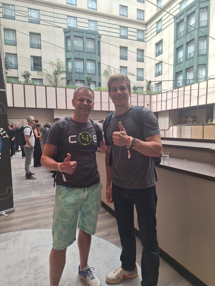 C4E 🪐 (@chain4energy) on Twitter photo There could not be a better start to the <a href="/EthCC/">EthCC - Ethereum Community Conference</a> C4E sprint than with all things DePIN! 🚀
Our #C4E Team joined DePIN Day in Brussels, meeting potential partners, creating strategic connections, and more.
How? Just check out yourselves 👀 There could not be a better start to the <a href="/EthCC/">EthCC - Ethereum Community Conference</a> C4E sprint than with all things DePIN! 🚀
Our #C4E Team joined DePIN Day in Brussels, meeting potential partners, creating strategic connections, and more.
How? Just check out yourselves 👀