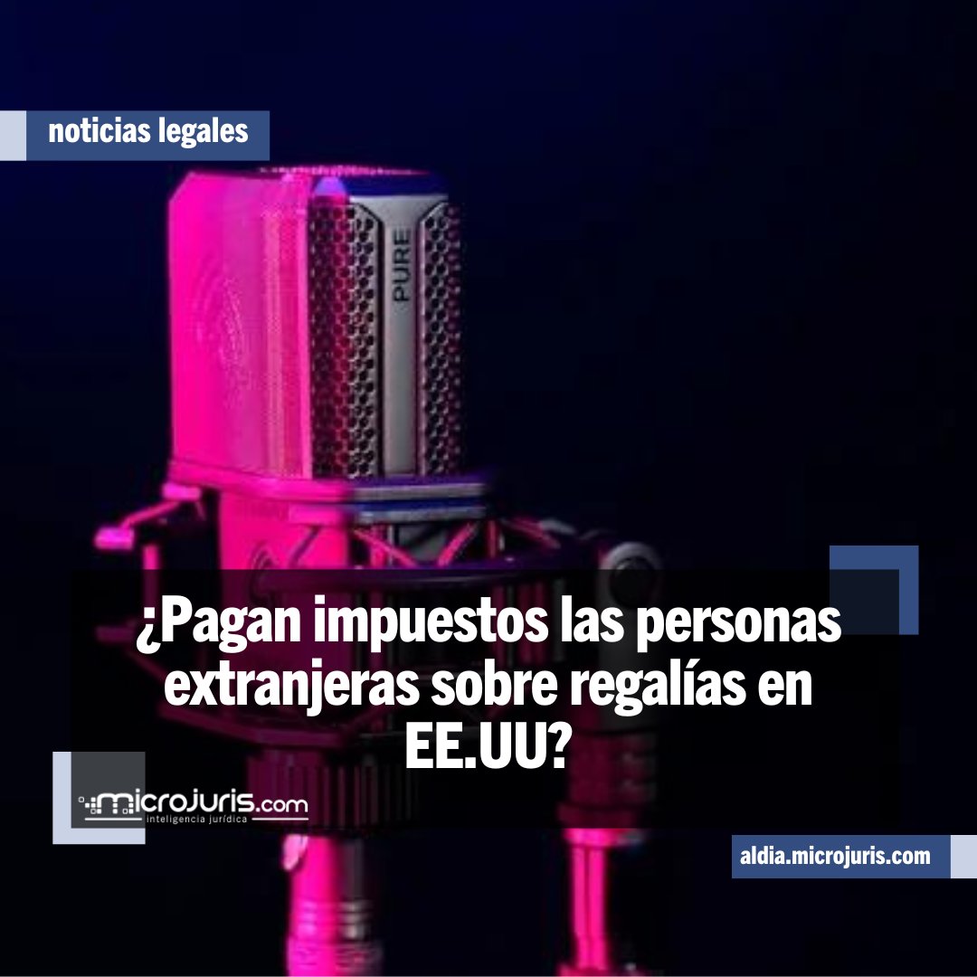 microjuris's tweet photo. 🌍💵 Si obtienes ingresos por intereses, dividendos, alquileres o regalías, necesitas saber esto.

🎶 Un caso común: un compositor que recibe regalías por la interpretación pública de sus obras desde Estados Unidos. Estos ingresos pasivos, como las regalías de ejecución, están sujetos a una tasa fija del 30% para no residentes.

¿Quién se encarga de esto? El pagador de las regalías y los agentes retenedores deducen y retienen este impuesto. 📑🔍

🔗 Detalles https://t.co/XaFY3HOZ84
