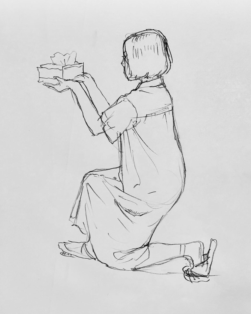 描き終わるといつも腹ペコの時間。今日はおしまいです。 