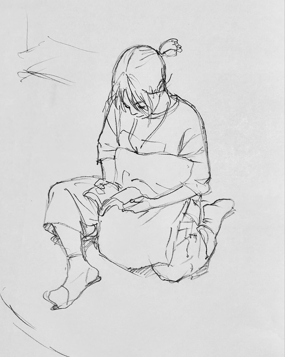 描き終わるといつも腹ペコの時間。今日はおしまいです。 