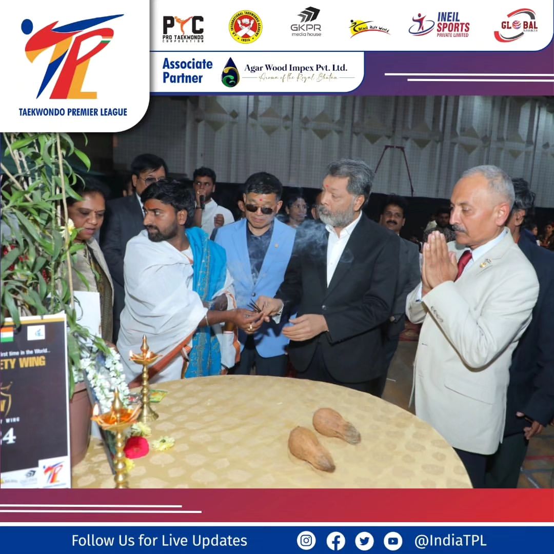 IndiaTPL's tweet photo. Glimpse from Taekwondo Premier League Season 1, Leg 2 from the grand Opening Ceremony. Several dignitaries graced the occasion.

#GrandOpening #TaekwondoPremierLeague #Season1Leg2 #Ceremony https://t.co/qnvACmuAw5