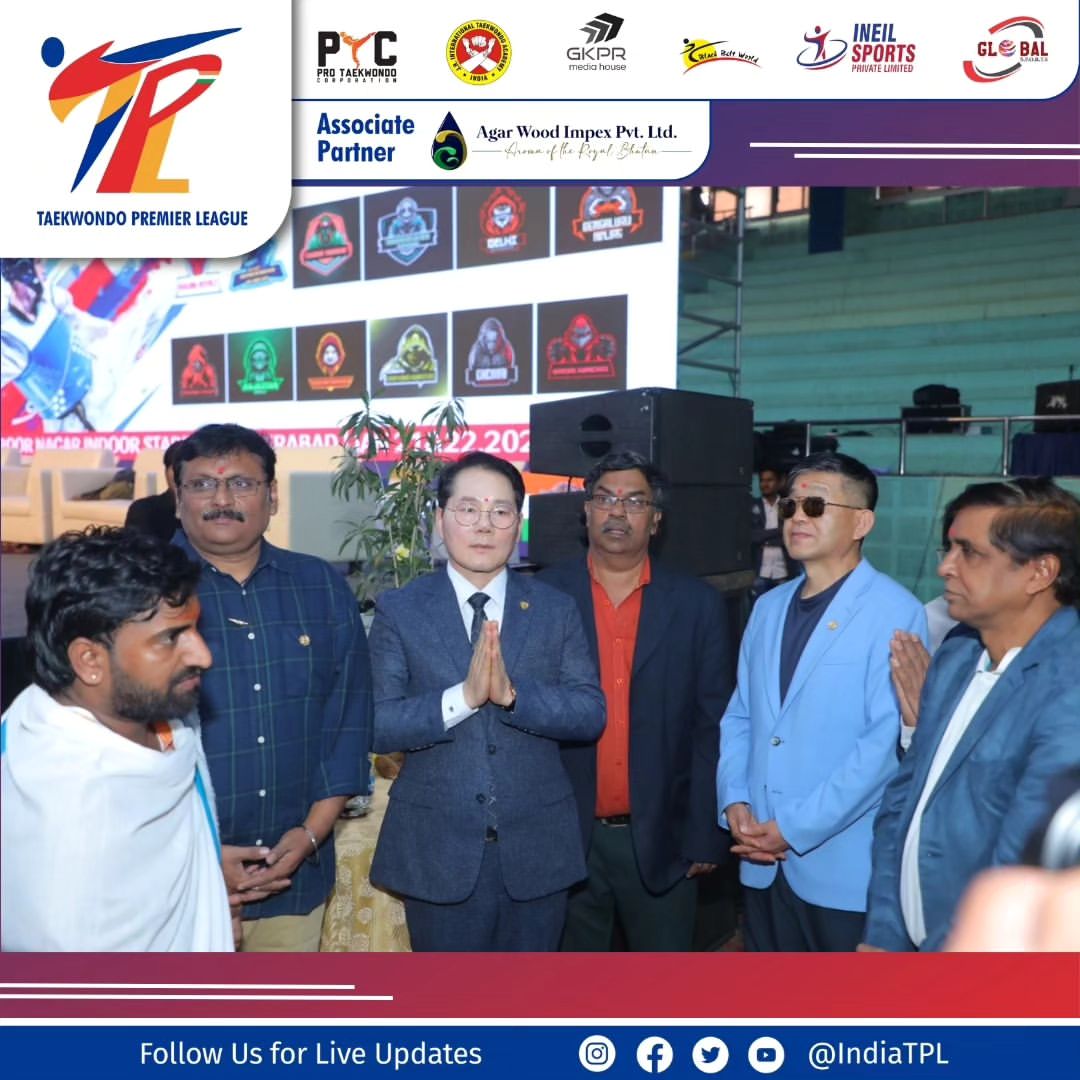 IndiaTPL's tweet photo. Glimpse from Taekwondo Premier League Season 1, Leg 2 from the grand Opening Ceremony. Several dignitaries graced the occasion.

#GrandOpening #TaekwondoPremierLeague #Season1Leg2 #Ceremony https://t.co/qnvACmuAw5
