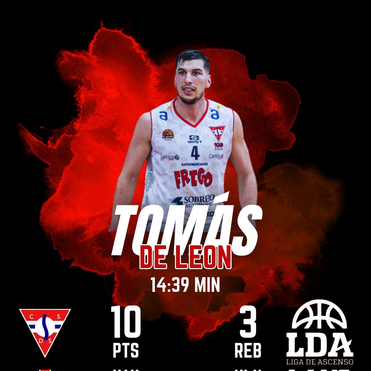 TeamRocaAgency's tweet photo. Tomas de León en la victoria de Sayago ante Verdirrojo

#LDA2024 https://t.co/PuJOkxU7cy