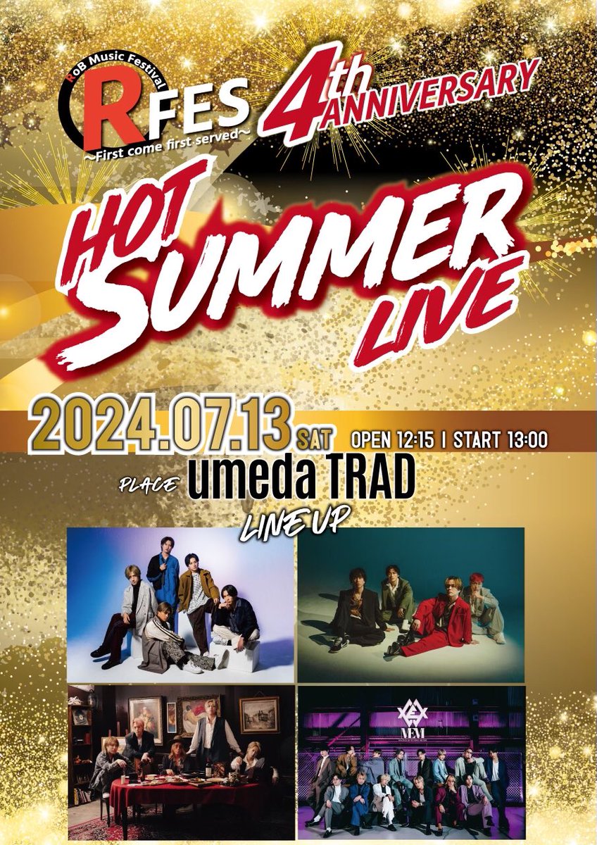 RoB_inc_info's tweet photo. 改めてインスタライブ
ありがとうございました✨

7/13開催4th ANNIVERSARY R-FES HOT SUMMER LIVE

一般チケットは、
明日の12時までの販売となります⚠️
https://t.co/gO0mgebkuW

この日のR-FESは
見逃せない何かが😳😳😳

皆様のお越しをお待ちしております🕺

#RFES https://t.co/tJnk5OduRq