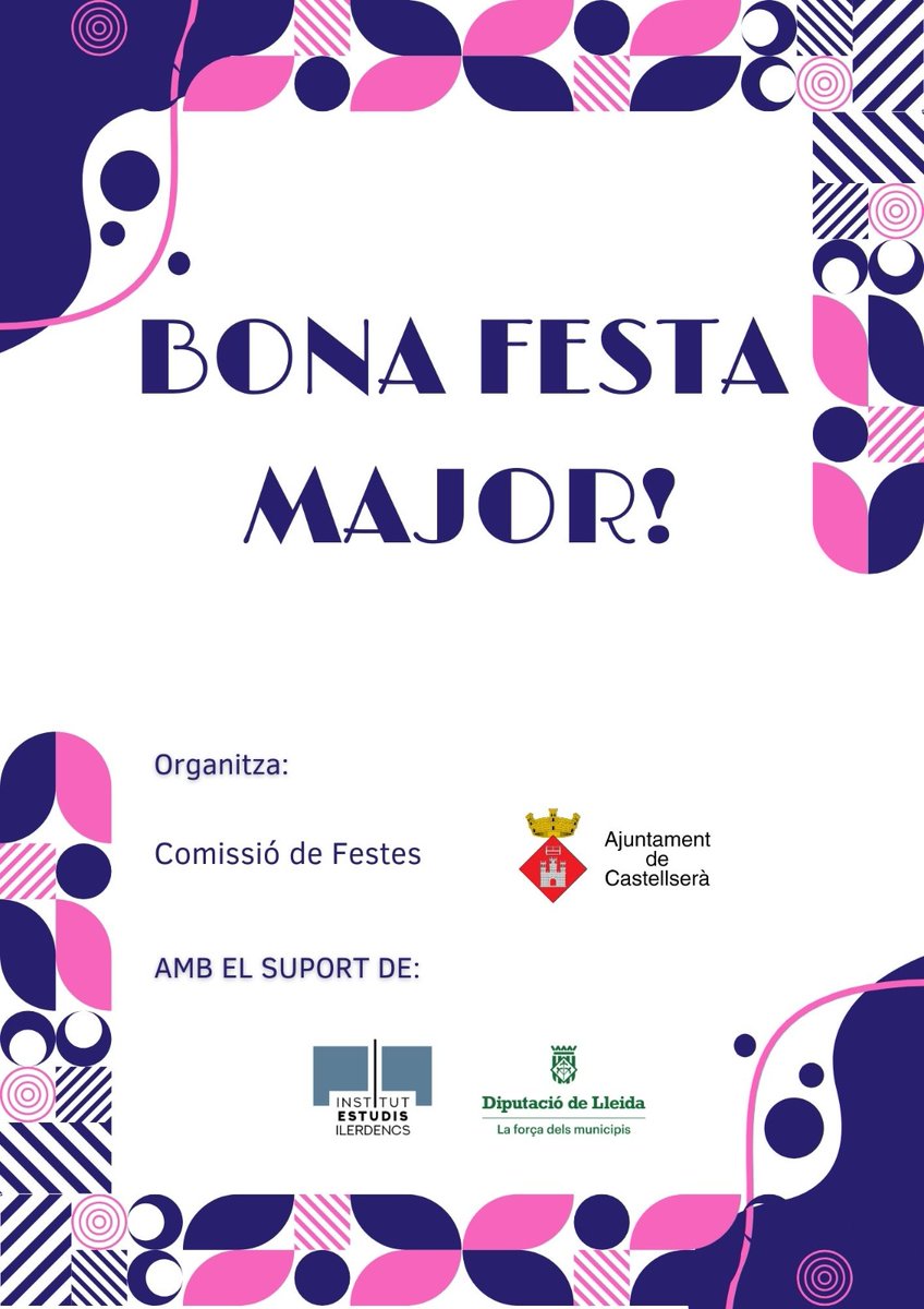 AjCastellsera's tweet photo. Ja falta ben poc per poder celebrar la nostra Festa Major!
Des de la comissió de festes han preparat aquest fantàstic programa que esperem que us faci gaudir.
Aquest any, i pensant amb la calor, amb més dies de festa i més activitats a les nits.
Us esperem del 17 al 21 de juliol! https://t.co/X9mVKXPv9g