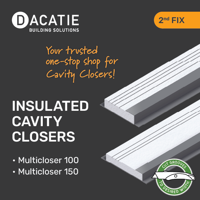 Dacatie's tweet photo. Dacatie - Your trusted one-stop shop for Cavity Closers!

> SF Multicloser = 50-100mm

> SF Multicloser = 100-150mm

- Cut to size on site

- Made in UK and quick delivery

- Widely available from Builders Merchants - https://t.co/APyISFXVRD

#cavitycloser

#dacatie https://t.co/764KwVIuoi