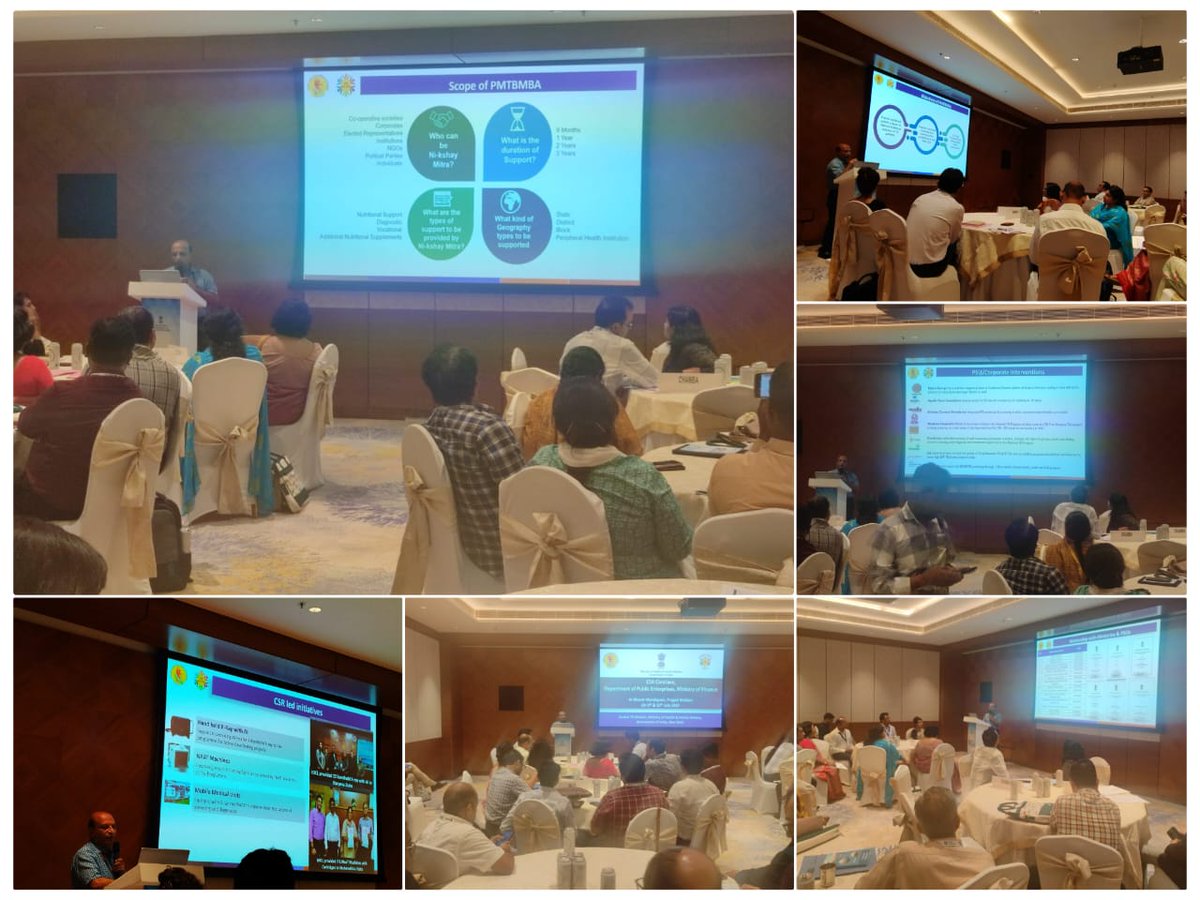 TbDivision's tweet photo. Dr. Alok Mathur-ADDG, gave an overview of NTEP to the representatives of CPSEs and Aspirational districts at #csrconclave2024. He emphasized on crucial role of CSR support in TB elimination. #TBMuktBharat https://t.co/w12ngOPY54