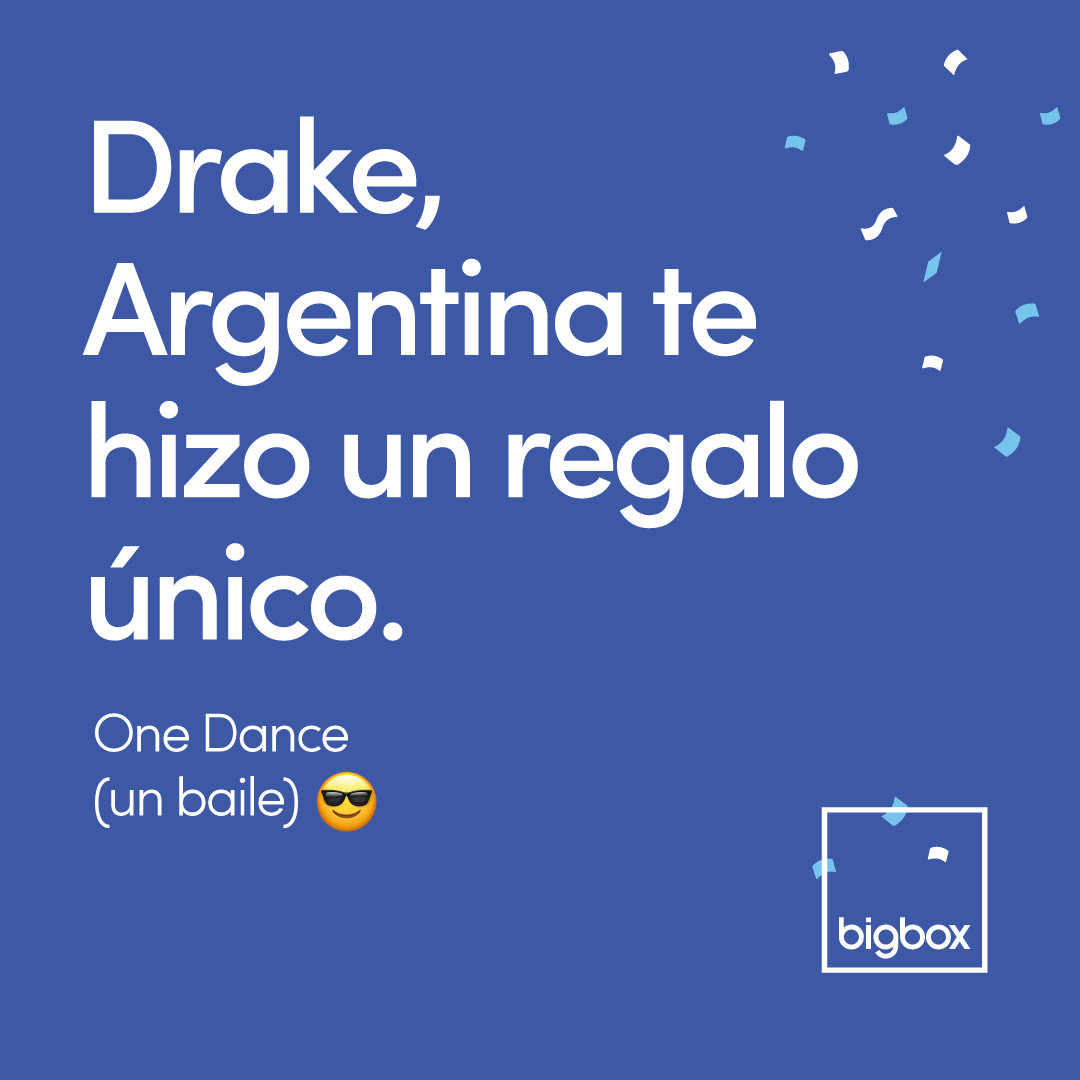 BigboxAr's tweet photo. Hermosa mañana, ¿no @Drake? https://t.co/wE8pskspaJ
