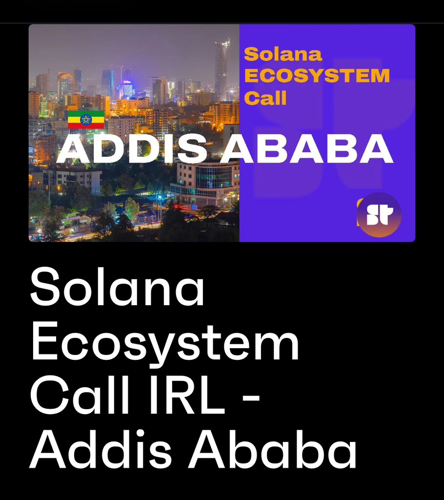 meronmoi's tweet photo. We had so much fun at Solana Ecosystem call Addis Ababa yesterday at  @iceaddis lovely community 
Thank you @decentralizeEA @chrisdotsol @AbhinavGaur83 @SuperteamDAO @solana https://t.co/gT7DL4wzU8