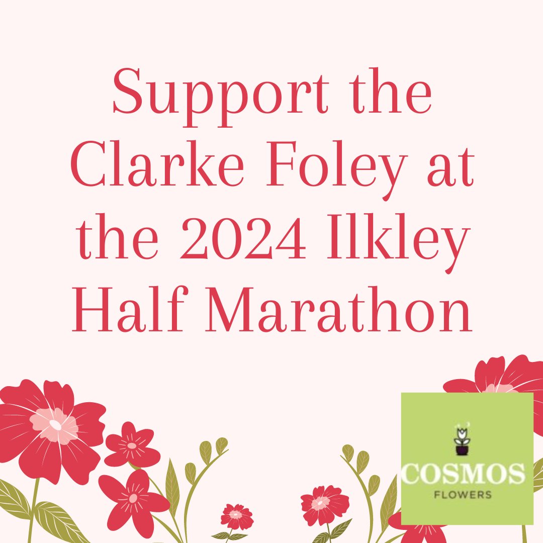The fantastic Lionne from <a href="/cosmosflowers/">松下　朋子</a> in Ilkley is running the Ilkley Half marathon this Sunday to try and raise £500 for our wonderful centre.
 Please please donate by visiting the JustGiving page here and help us hit her target!!!
justgiving.com/page/lionne-ro…