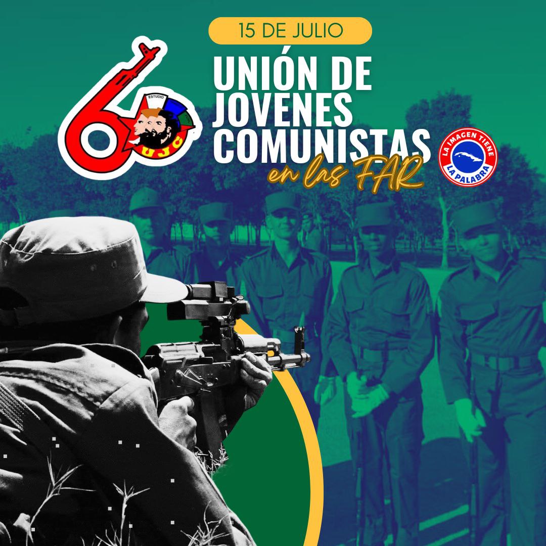 🔴🔵🟢| Contamos con jóvenes preparados y decididos a defender nuestra soberanía y la independencia de la nación. #JovenFAR60 🇨🇺