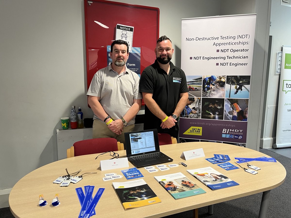 #BINDT are excited to be attending the Royal Latin Career Aspirations Day (<a href="/TheRoyalLatin/">RLS</a>) today in Buckingham, to promote #NDT and #CM #apprenticeships and #career opportunities and encourage the next generation of #NDT and #CM practitioners. bindt.org/careers/