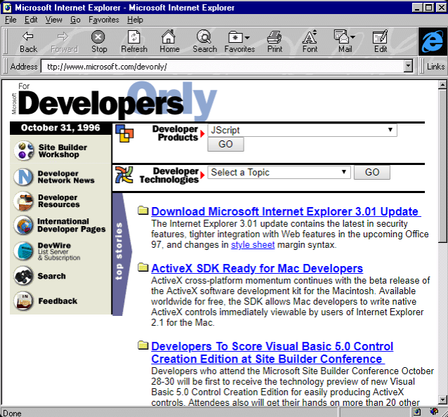 SeniorClassroom's tweet image. Throwback to 1996! 🌐📺 Look how far we've come since the early days of internet browsers.
Who remembers this classic interface? 
Share your first web memories! #Throwback #TechHistory #InternetNostalgia #WebDevelopment