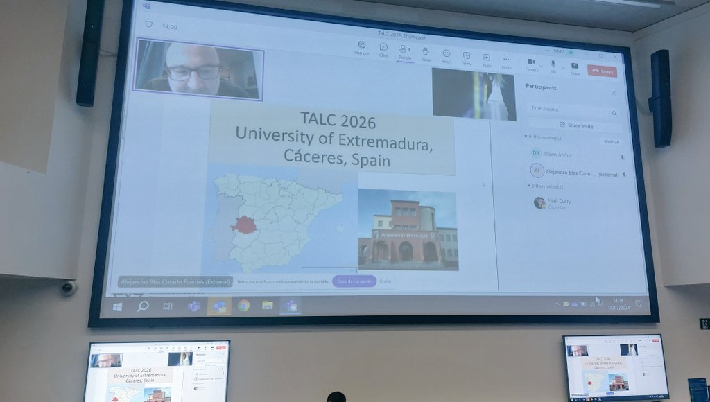 Next TalC will be in Spain! Looking forward already! #TaLC2024