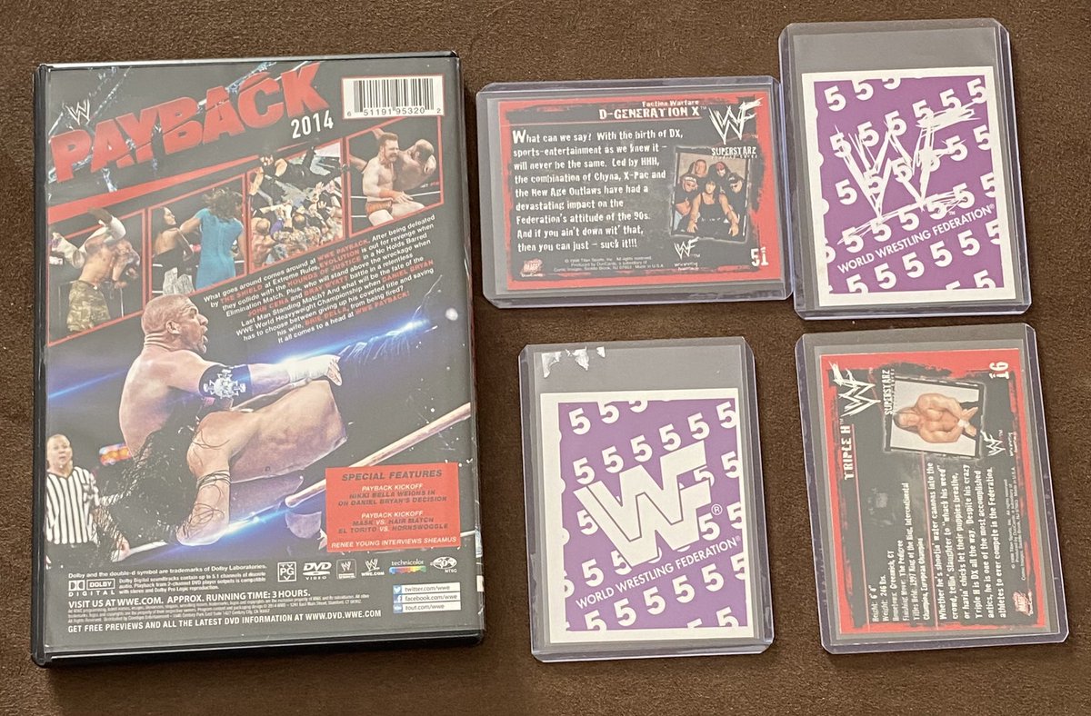 WWE legend Triple H hand signed Payback 2014 DVD &amp; card bundle - £120

#wwe #wwf #tripleh #hhh #autographs