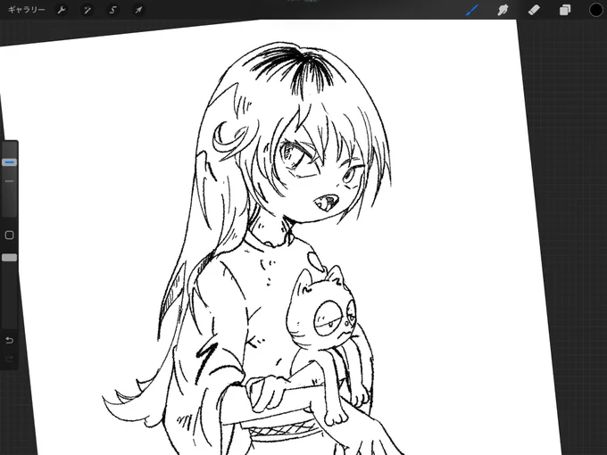 ちょ〜久々に絵を描けています😗 