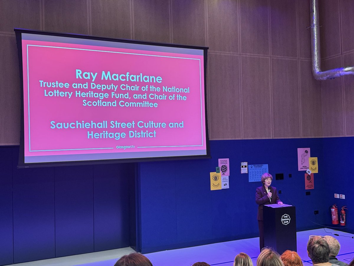Great to hear ⁦<a href="/HeritageFundUK/">The National Lottery Heritage Fund</a>⁩ chair namecheck ⁦<a href="/gbptrust/">Glasgow Building Preservation Trust</a>⁩ projects the West Boathouse and My Historic Neighbourhood at the launch of Glasgow’s Culture Strategy #culture #Glasgow #heritage #strategy