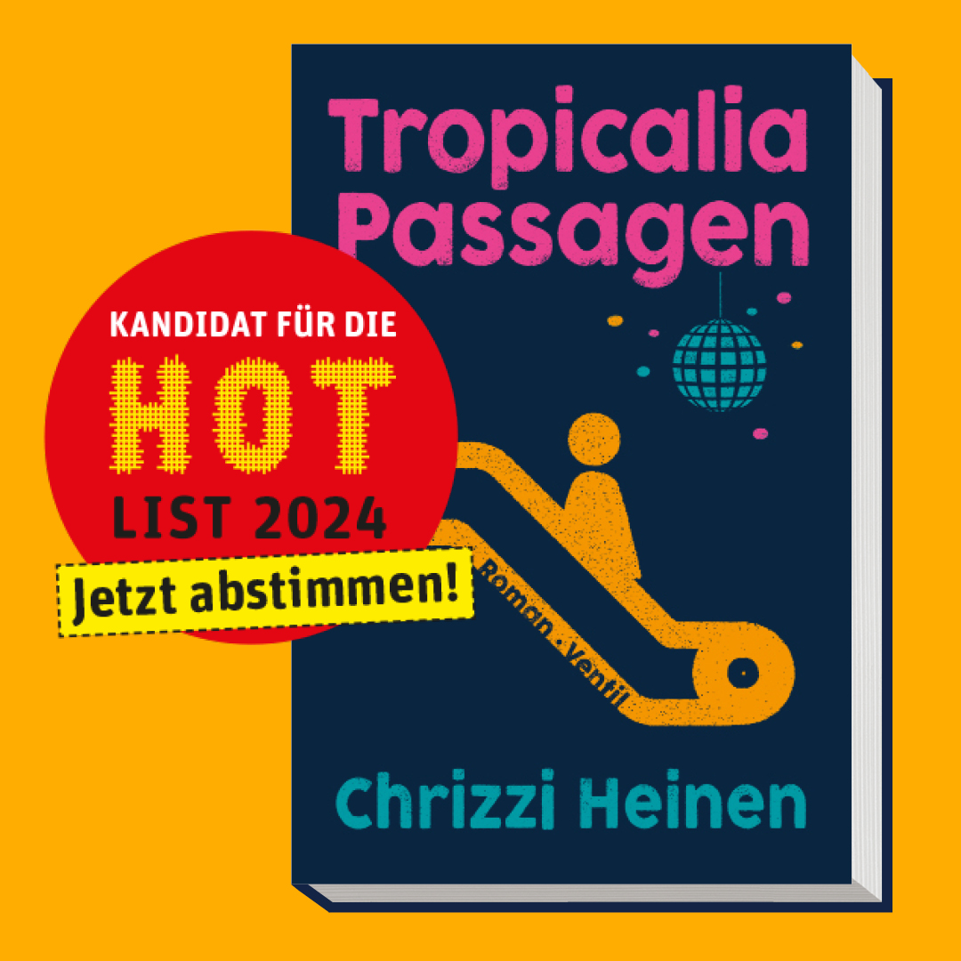 <a href="/chrizzi/">dr. chrizzi heinen</a> steht mit TROPICALIA PASSAGEN auf der Longlist der Hotlist. Jetzt wird gewählt, hier könnt ihr für sie abstimmen: hotlist-online.com/wahllokal-poll… #hotlist2024 #hotlist #unabhängigeverlage #hotlistbloggen #magischerrealismus