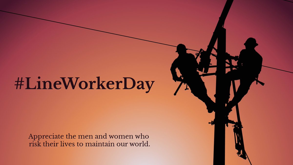 OvilleHydro's tweet photo. #DYK Lineworker is one of the top 10 most dangerous jobs?
Lineworkers are often exposed to the elements as they repair essential infrastructure in high-risk conditions.
We appreciate those who risk their lives to maintain our world, thank you for all you do! #Lineworkerday https://t.co/acMyglTpH7