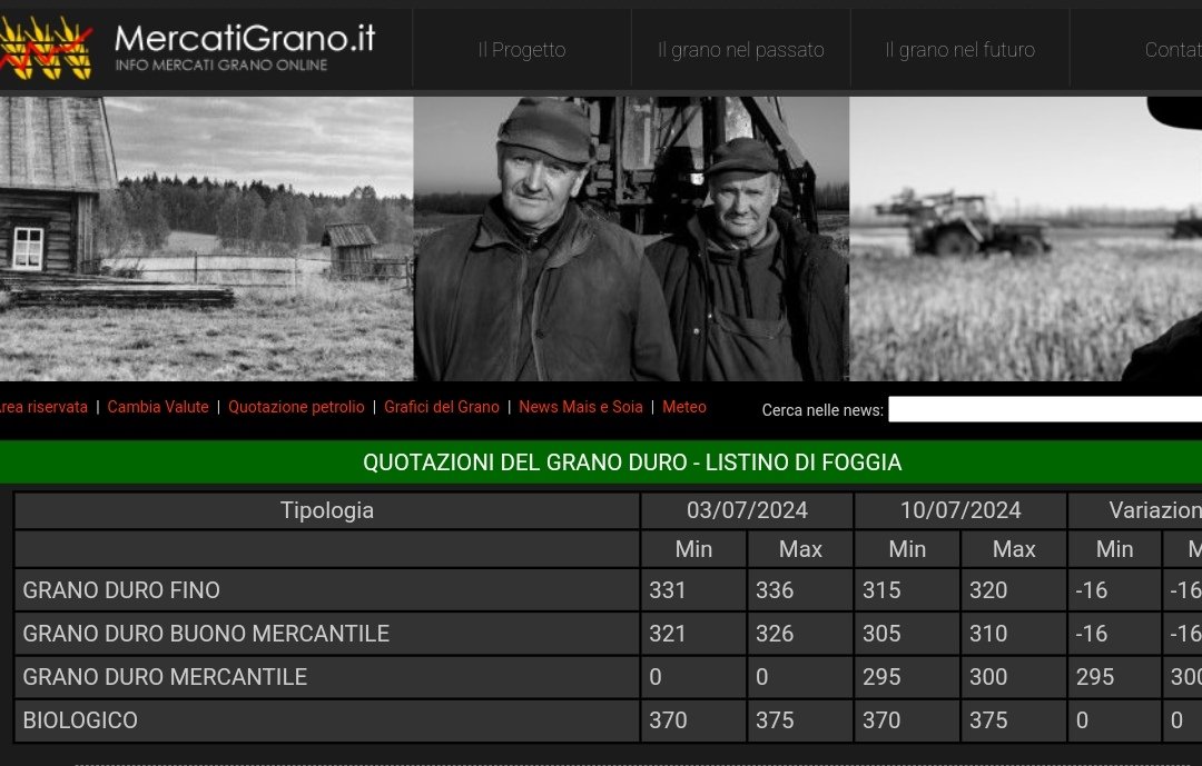 ClaFerrante's tweet photo. @roberto_caforio @memiclimatici @RobertoIngross2 @roby6732 Questa è l' ultima quotazione del grano di Foggia. Parliamo di somme a quintale di grano.
Secondo lei, gli agricoltori dove avrebbero maggior guadagno? 
Altro che esproprio, qua si parla di sopravvivenza https://t.co/8USa5ZSh09