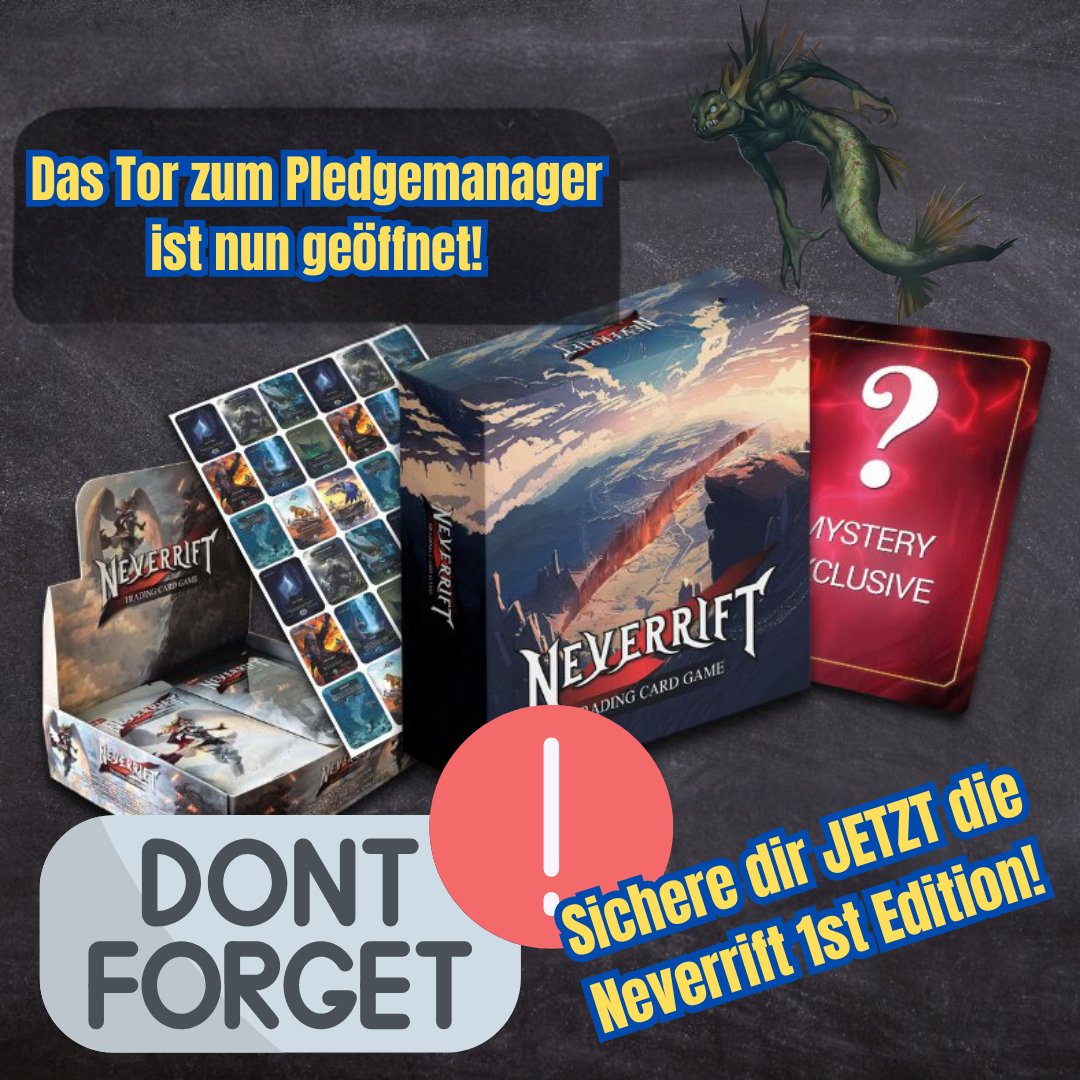 GatetotheGames's tweet photo. 😮 Besser ranhalten, um deine #1stedition von #Neverrift zu bekommen! Der Pledge Manager ist nur noch eine Woche geöffnet - Sicher dir jetzt noch schnell deine Neverrift 1st Edition!
https://t.co/8ZHsEASOIN https://t.co/dnwgJnq2Ij