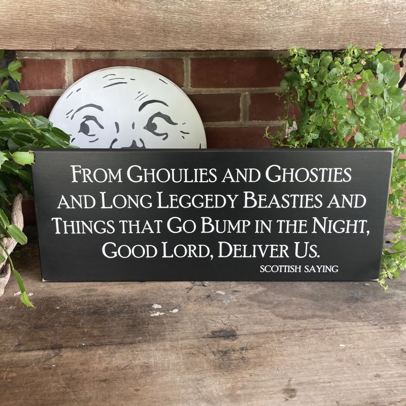 CountryWorkshp's tweet photo. #HalloweenSign From Ghoulies and Ghosties and LongLeggedy Beasties #ScottishProverb #smilett23 Haunted House Sign Wood Sign Halloween Decor https://t.co/dLaRrQBEUP via @Etsy https://t.co/LR9IU089tL