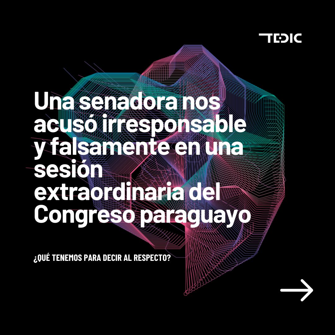 🚨 #ACTUALIDAD  | Una senadora nos acusó irresponsable y falsamente en una sesión  extraordinaria del Congreso paraguayo. 
¿Qué tenemos para decir al  respecto? 🧵👇