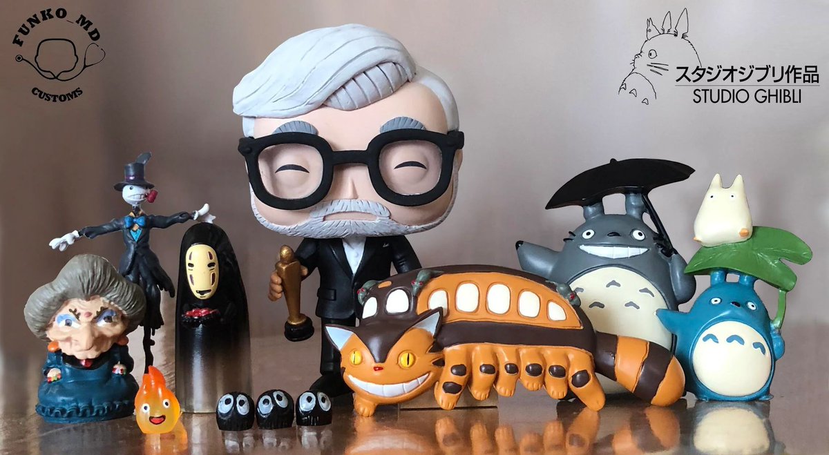 anime_'s tweet photo. A Funko Pop of Hayao Miyazaki holding his Oscar 😍 https://t.co/TLFAOyTL1P