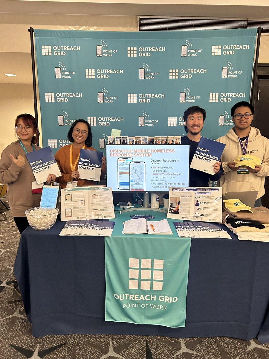 Good morning! 🌞 

It’s Day 3 at #NAEH2024 

It has been amazing being able to chat with everyone so far. Be sure to swing by our booth to discover the latest updates on Outreach Grid and our approach to ending homelessness. 🕺
