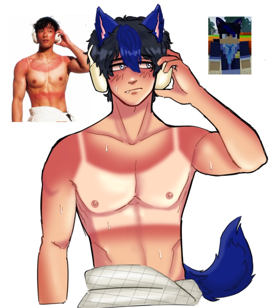 happyneito's tweet photo. Ein 😱 #aphmau #sunburntrend https://t.co/FX9xA98Yuh