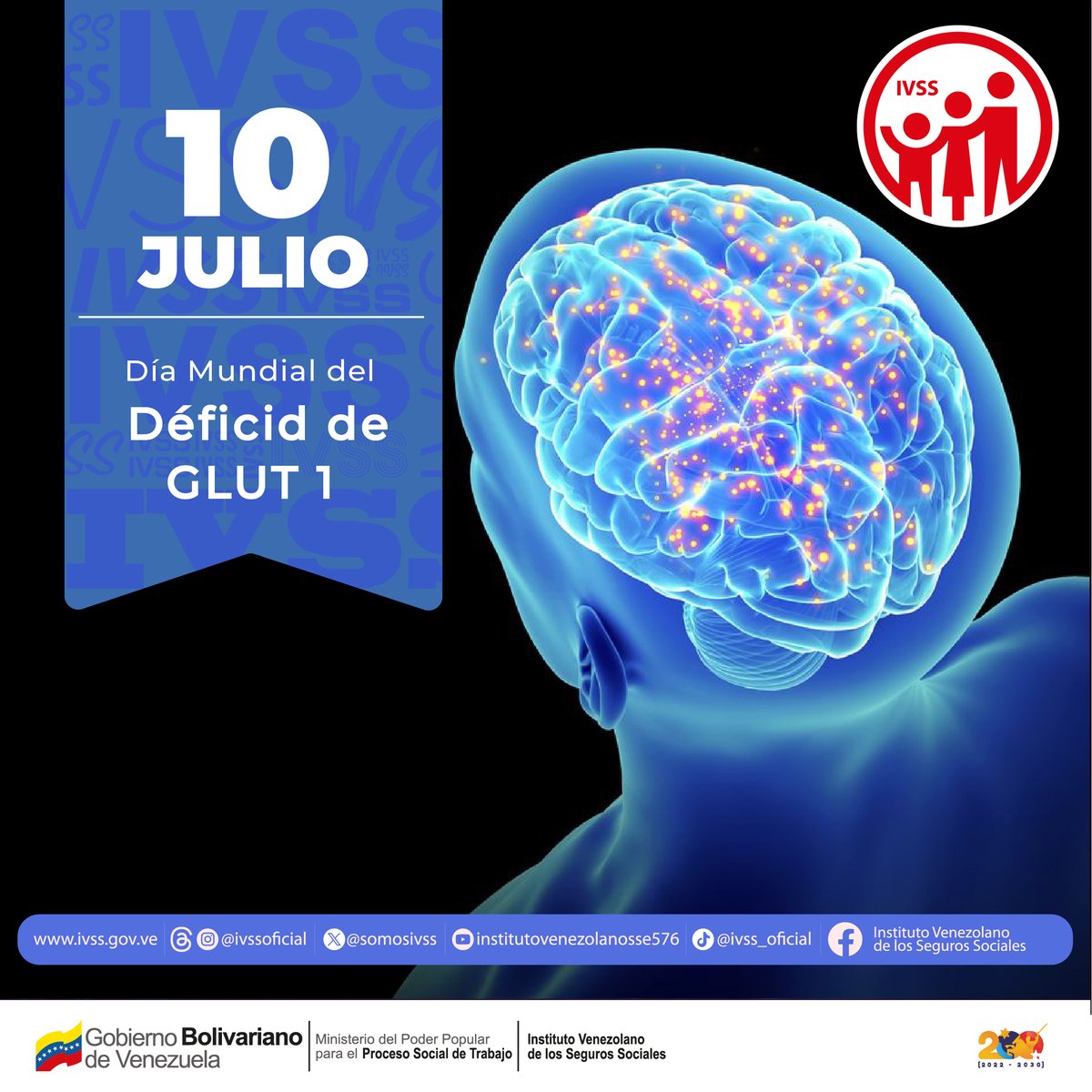 #Hoy en el Día Mundial del Déficit de Glut1 recordamos que es un trastorno genético poco frecuente que afecta al metabolismo del cerebro, a su funcionamiento y su desarrollo.

#PoesíaMundialEnVenezuela

<a href="/nicolasmaduro/">Nicolás Maduro</a> <a href="/florescilia/">Cilia Flores</a> <a href="/magagutierrezv/">Magaly Gutiérrez Viña</a>  <a href="/delcyrodriguezv/">Delcy Rodríguez</a>