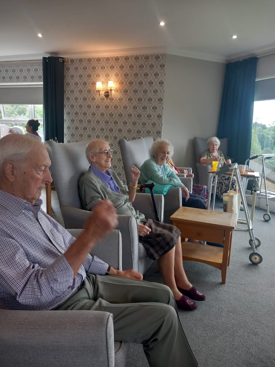 MillView_CH's tweet photo. Movement for Health! Getting the blood flowing and the music started #music #care #exercise https://t.co/zAekZD1G4N