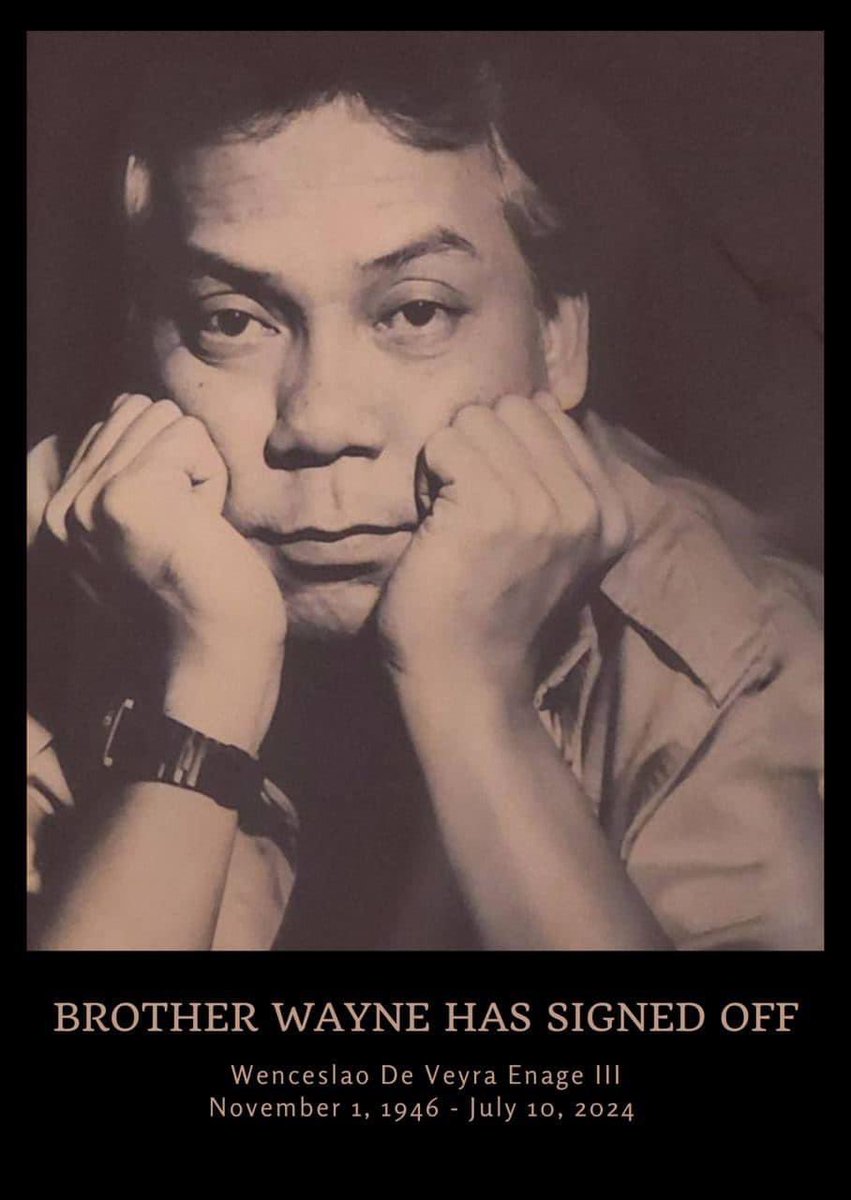 indayevarona's tweet photo. He’ll always be our Tito Wayne.
That’s what the whole family calls Wayne Enage, whatever generation we belong to, down to grandkids. 
Call it a collective hat tip to the grooviest Tito in the world. Fill heaven with music, #BrotherWayne ! https://t.co/sxgReYOW0C