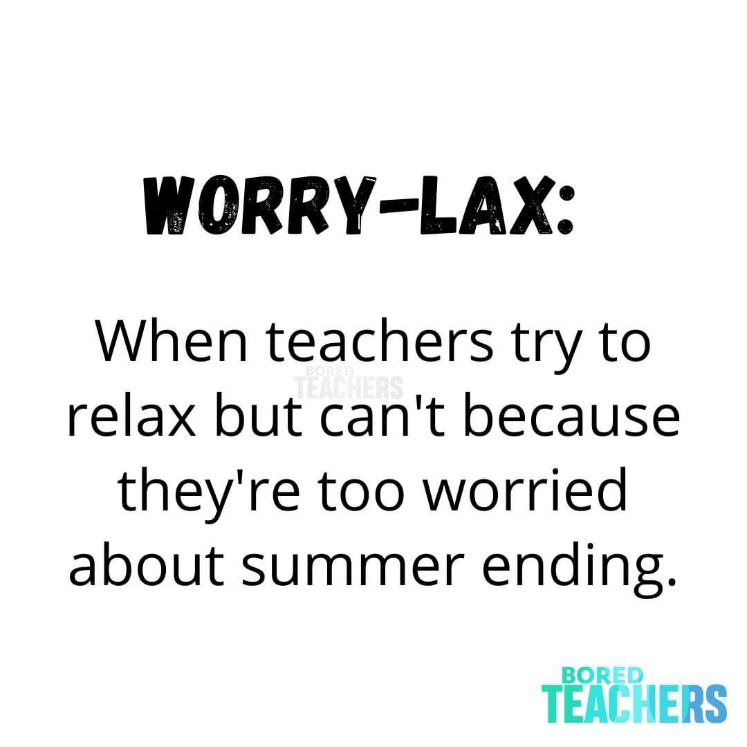 Bored_Teachers's tweet photo. Just like the Sunday scaries. https://t.co/I6f43b695Y