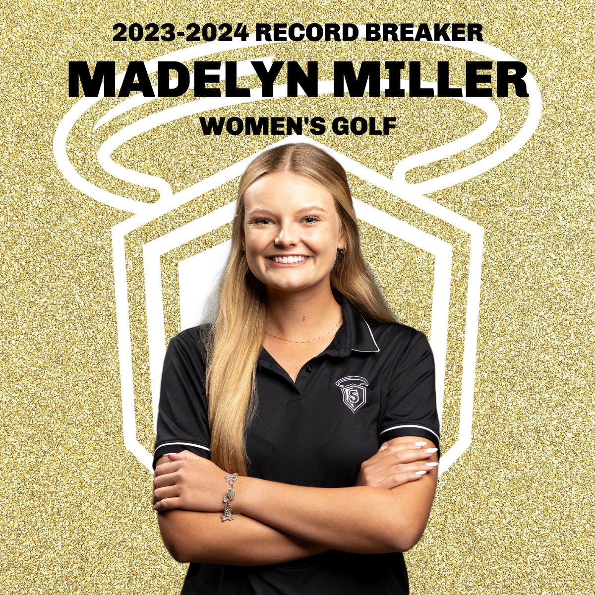 OLLUSaints's tweet photo. #BigBlueRecordBreakers: Congratulations to #OLLUGolf's Madelyn Miller, who set several records in her last season with the Saints. Read more here: https://t.co/L2UpzKf5pj https://t.co/acABPM3Xod