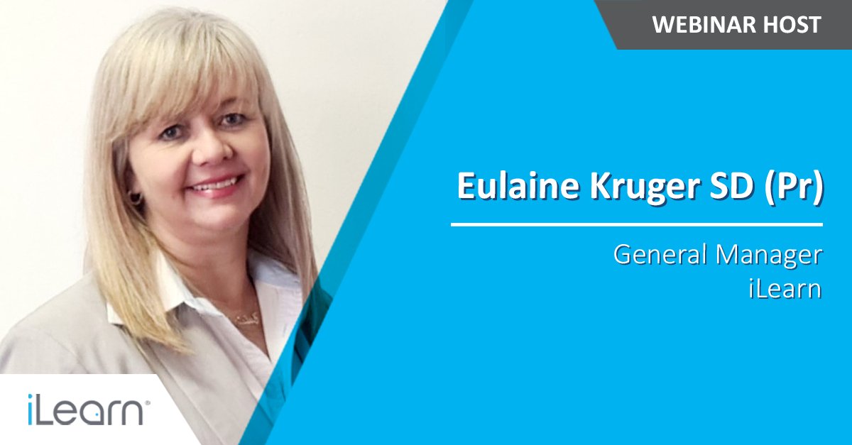ilearnSA's tweet photo. Meet Eulaine Krüger (SD Pr), our General Manager who will once again be hosting the second installment of our FREE live #webinar series on the transition from #SETA to #QCTO qualifications.

📅 25 July 2024, 12pm

Register Now: https://t.co/VSC08sHY0D
#learninganddevelopment #HR https://t.co/3fnlomRQDl