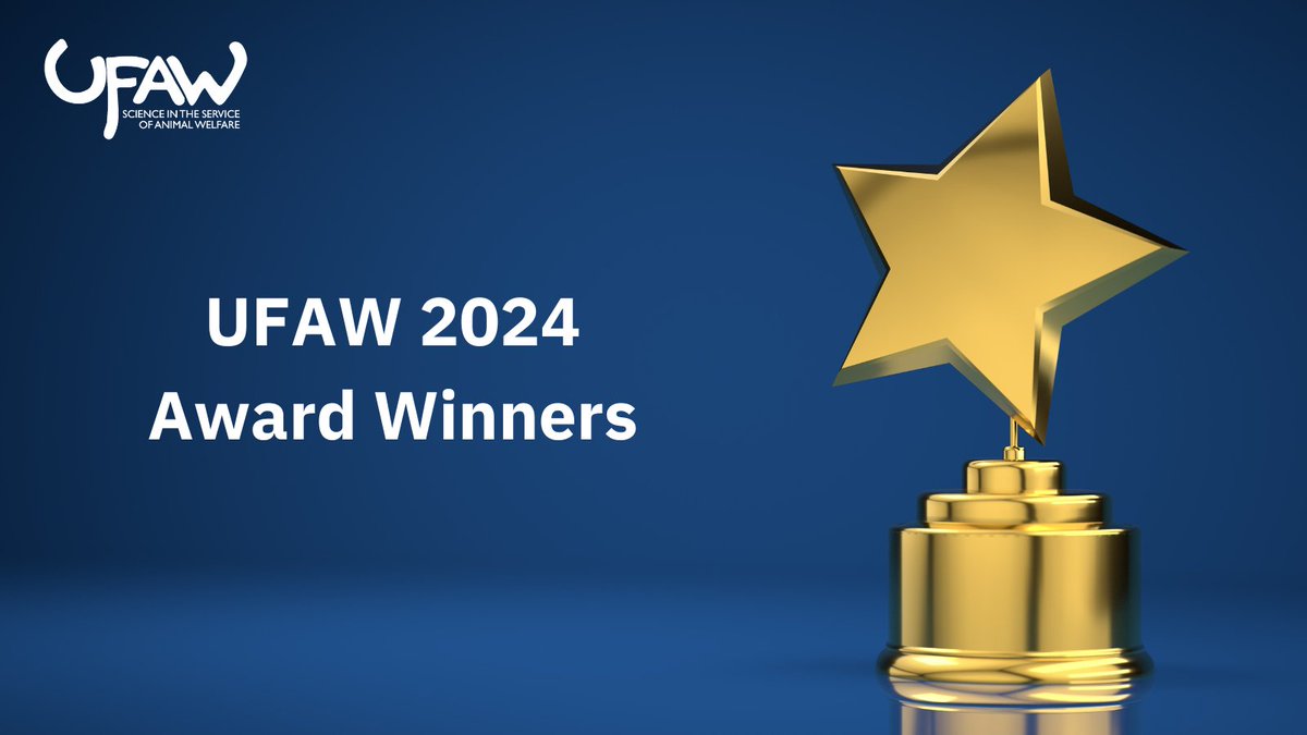 Congratulations again to Professor Robert Elwood and Dr Vikki Neville on their UFAW awards. 

We look forward to your presentations! 

#UFAW2024