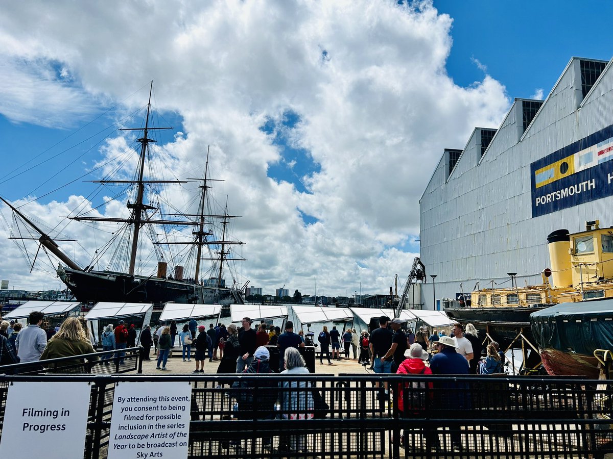 Artists, community, sunshine and happiness: loving hosting <a href="/SkyArts/">Sky Arts Awards</a> Landscape Artist Of The Year here <a href="/PortsmouthHQ/">Portsmouth Historic Quarter</a> <a href="/BoatHouse_4/">Boathouse 4</a>. Encouraging people to engage with their #heritage through #art and bringing down the wall! <a href="/ace_national/">Arts Council England</a> <a href="/HeritageFundUK/">The National Lottery Heritage Fund</a>