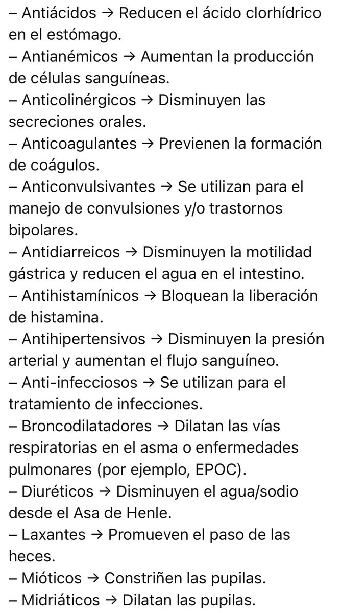 farmacotips's tweet photo. Clasificación de medicamentos: https://t.co/Q1M8kYuKnt