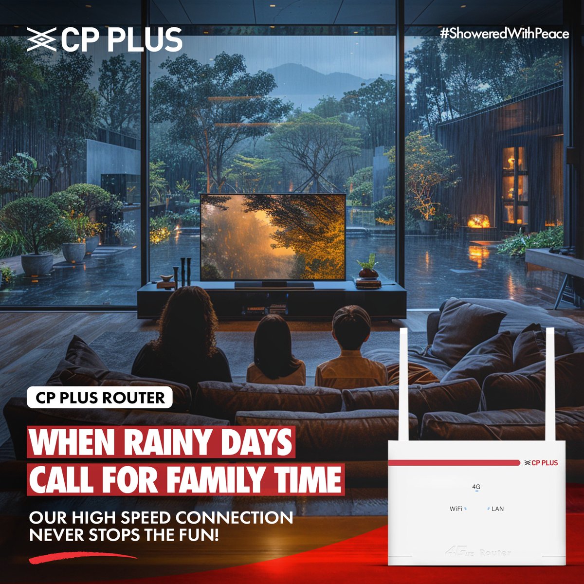 cpplusglobal's tweet image. Rainy days mean more family fun indoors, and our router ensures you stay connected without interruption!

#CPPLUS #cpplusindia #showeredwithpeace #wifirouter