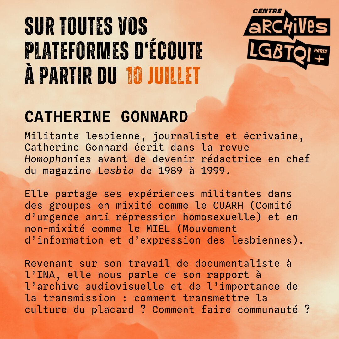 🎧🔥 FEUILLETON DES LUTTES, S05 E01 

Transmettre les archives lesbiennes avec Catherine GONNARD

📻💅Disponible gratuitement sur vos plateformes d'écoute !
podcast.ausha.co/la-fievre-anno…