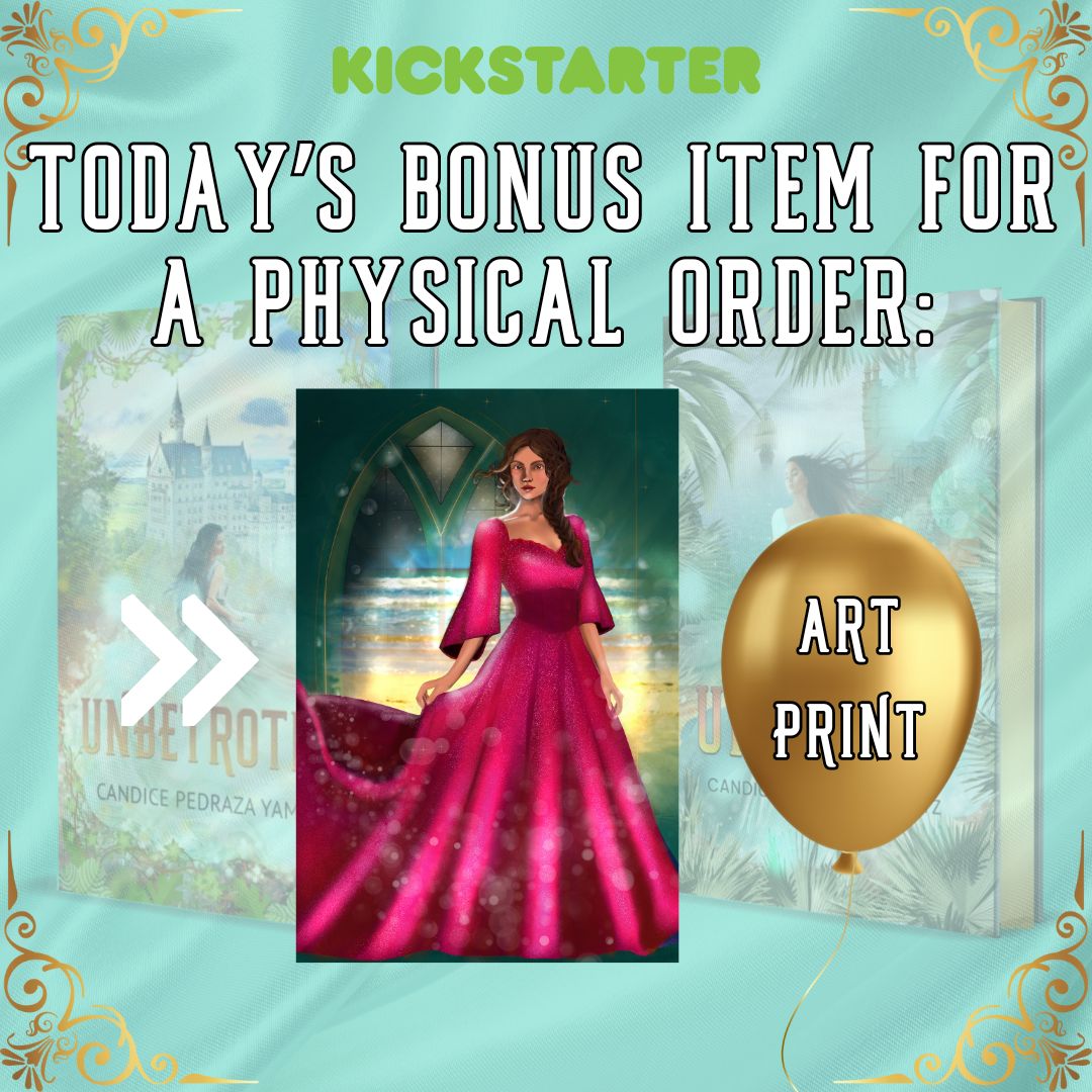 BONUS DAY for my Kickstarter!

Clean YA fantasy that's Encanto X Kiss of Deception X Piratea of the Caribbean

If you ordered already, the bonus is yours.

If you haven't, order today and it will be yours.

A couple more bonus days to come.
#WritingCommunity #booklovers