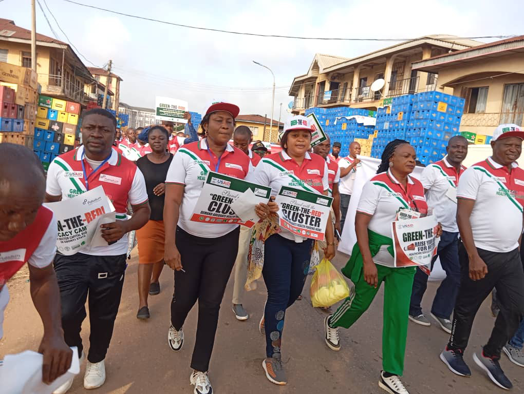 NigeriaScale's tweet photo. Advocates in Ebonyi State call for better health funding,  Green the Red cluster led a road walk campaign in Abakaliki urging increased budget allocation and timely release of funds for the health sector. 
#NigeriaSCALE #Budgetrelease #Budgetallocation #Makingitpossible https://t.co/a3862Modjd