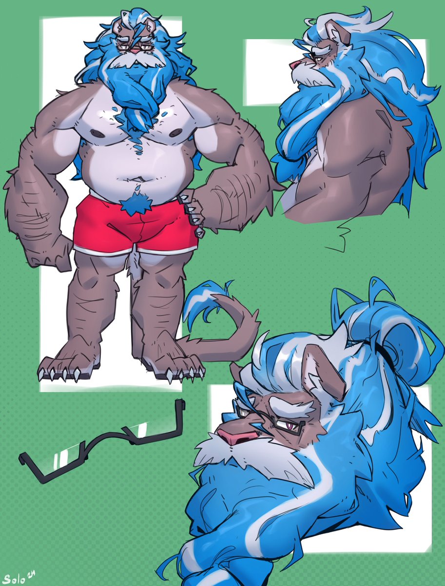 “Dude, you have to see my dad, he is… AWESOME”

I’m glad to present you to Rex. My dad, the best lion on the world. 

I hope you can take a beer with him. Or two~

🎨 By the awesome <a href="/Mad_Spades/">Solo ♠️</a>