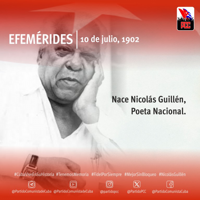 Nicolás Guillén no solo fue un poeta excepcional, sino también un hombre comprometido con su tiempo. Su participación activa en la Revolución cubana y su dedicación a la causa de la justicia social lo convirtieron en un referente de cubanía.
#CubaEsCultura
