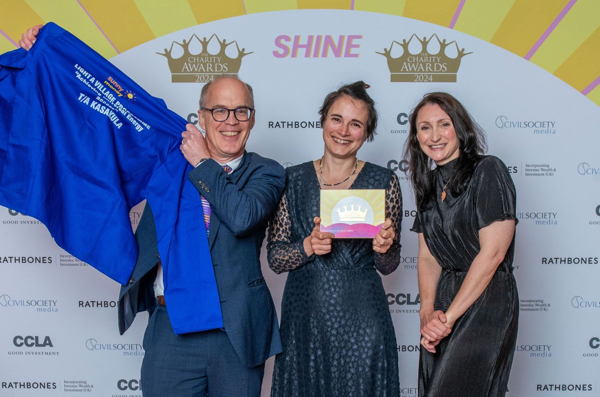 SolarAid's tweet photo. We are thrilled to announce that SolarAid won in the International Aid &amp; Development category at @CharityAwards for our Light A Village programme! This recognition is a testament to our ongoing efforts to provide solar energy to the poorest households in sub-Saharan Africa. https://t.co/ZdNj3ohnj2