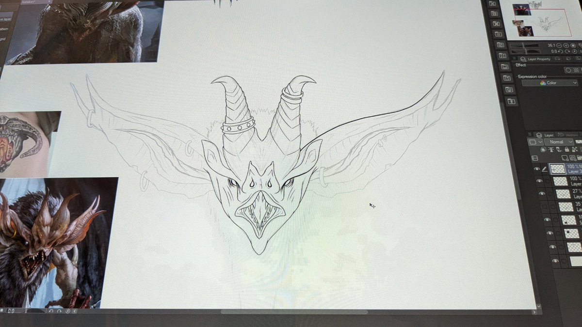 FurryLizzard's tweet photo. @kalaynokayy Not LotR related but I've been trying to design a Katakan for my own chest tattoo. Using your tattoo as reference for the shading cuz it looks so good and I wanna catch that vibe. Not there yet though https://t.co/a8Ij2kLJbm