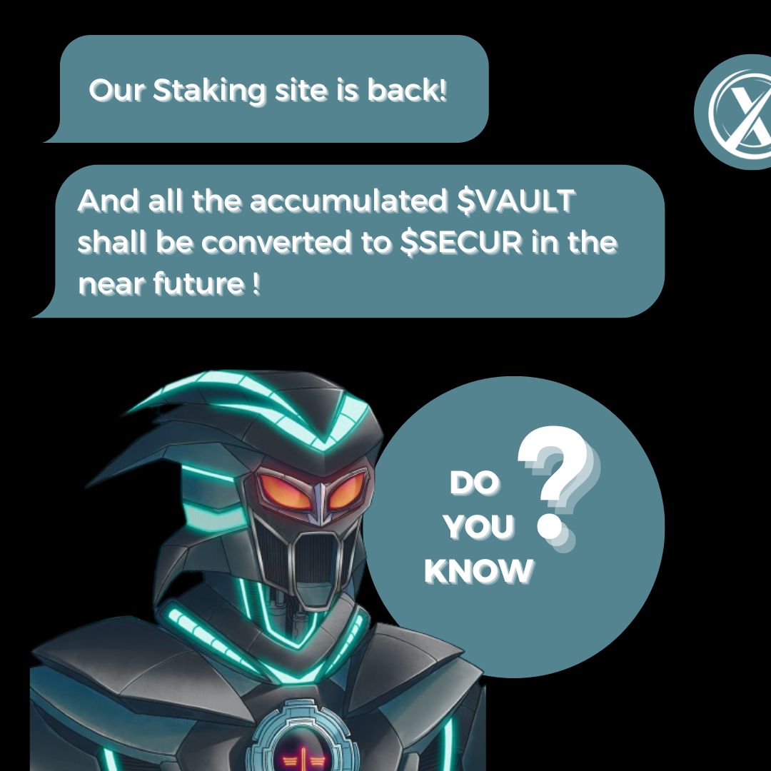 TheVaultDAO's tweet photo. 🚨A quick update on our Staking & rewards!
The withdrawn $VAULT from the staking site stays in your wallet(though you may not see it now), you can verify the same on Solscan.
🧵
#Staking #SECUR #Tokenlaunch #NFTs #Solana #Web3 #Defi https://t.co/pdGWNLkQuG