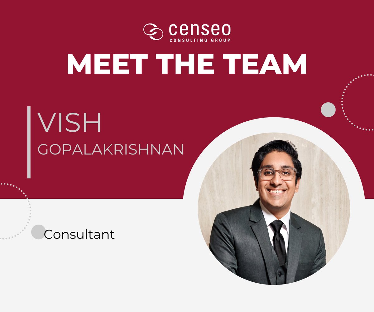 censeocg's tweet photo. Meet Vish, a consultant who has been at Censeo for the past 3 years! When not at work, Vish loves to read, cook, watch Formula 1 racing, hike, and learn new languages (he's currently at 1000+ day streak on Duolingo)! Read more about Vish here: https://t.co/shfI800nxD https://t.co/GiB3ngRHT9